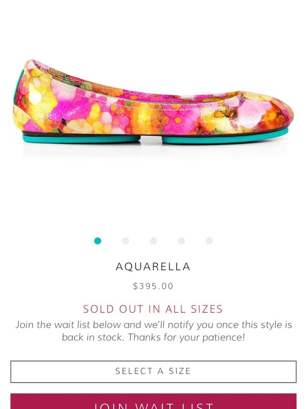 Tieks Aquarella Ballet Flat - Multi